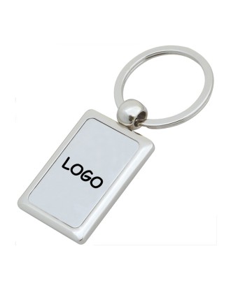 Rectangular Metal Keychain